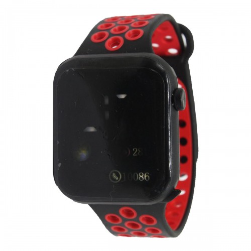 Электронные часы с цветным дисплеем, красный (MiC)