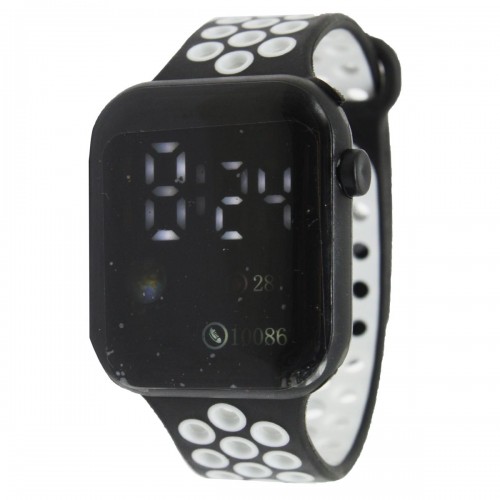 Електронний годинник з кольоровим дисплеєм, чорно-білий (MiC)