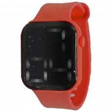 Электронные часы (время, дата, секундомер), красный