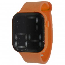 Электронные часы (время, дата, секундомер), оранжевый
