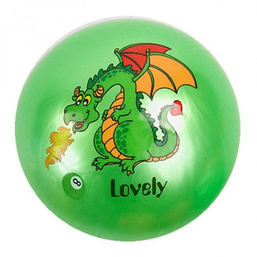 Мячик резиновый "Динозавры", зеленый (20 см) (MiC)