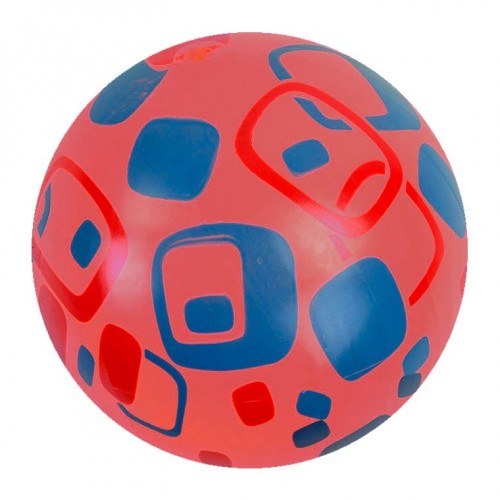 Мячик резиновый с рисунком, красный (20 см) (MiC)
