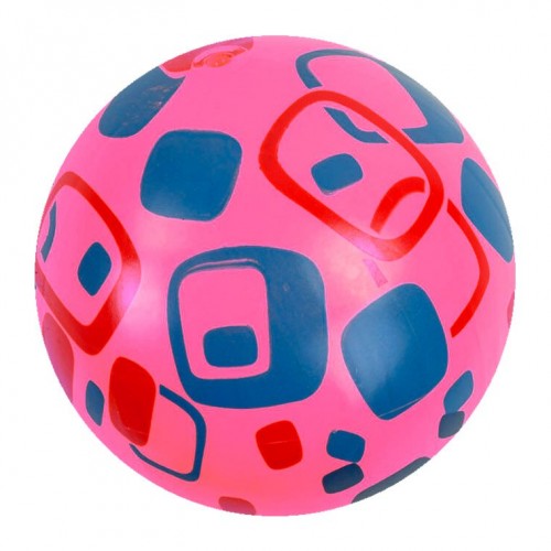 Мячик резиновый с рисунком, розовый (20 см) (MiC)