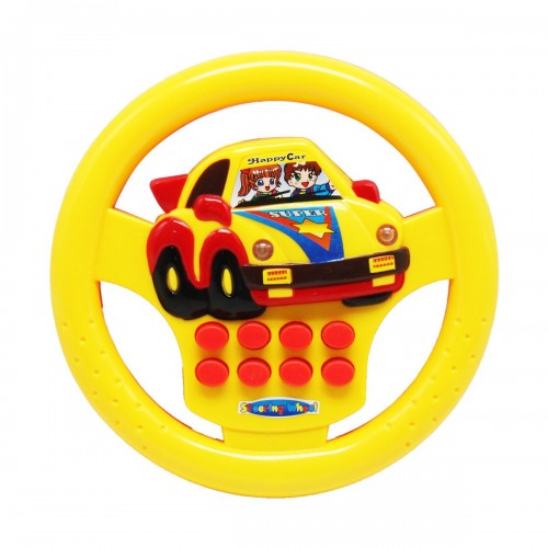 Кермо музичне "Маленький водій", жовтий (укр) (Країна іграшок)