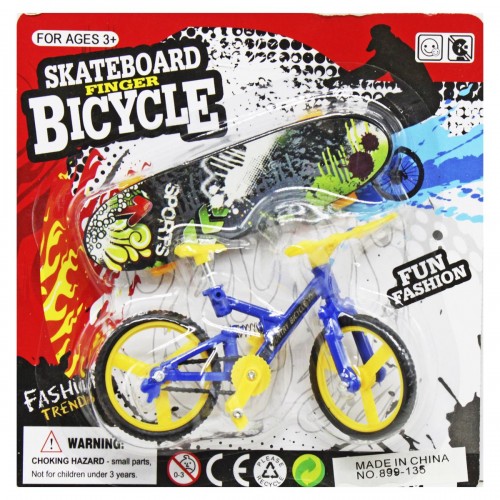 Игровой набор "Фингерборд + Велосипед", синий (MiC)