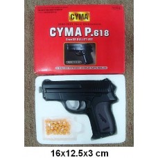 Пистолет CYMA P618 с пульками утяжеленный кор.16*3*12,5 ш.к.JH120309513B/108/
