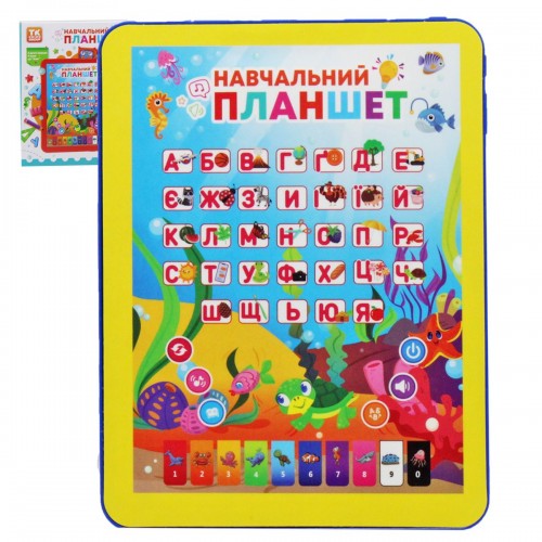 Интерактивная игрушка "Обучающий планшет", желтый (TK Group)