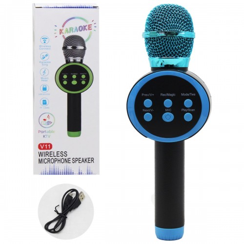 Мікрофон бездротовий "Wireless Microphone", синій
