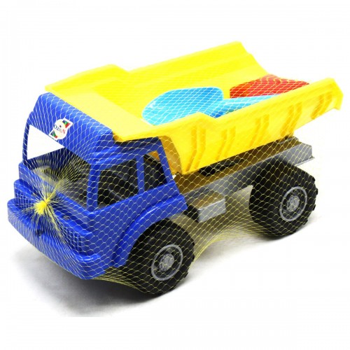 Машинка "Самосвал Песчаный" с песочным набором (синий + желтый) (Orion)