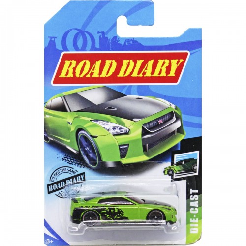 Машинка металлическая "Road Diary" (зеленая) (MiC)