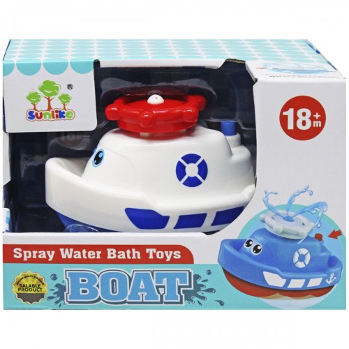 Пластиковая игрушка для ванной "Кораблик", белый (Sunlike)