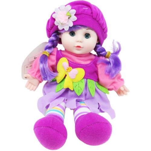 Мягкая кукла "Lovely Doll" фиолетовая