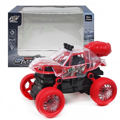 Машинка музична "Stunt Car" з димом (червона)
