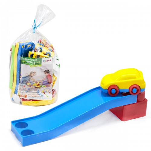 Детская игрушка "Разноцветная дорога", 33 детали