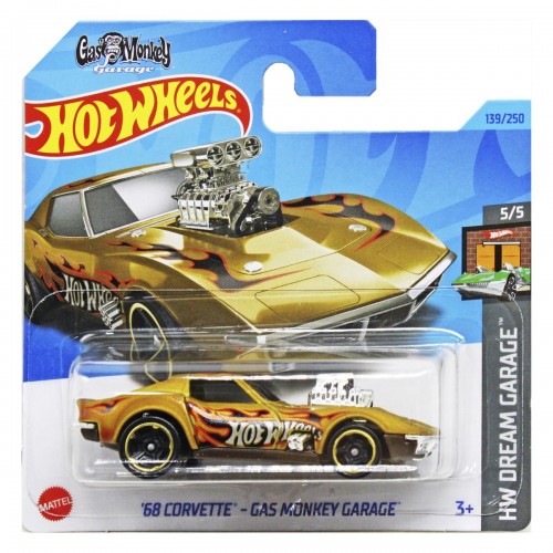 Машинка "Hot Wheels: Corvette 68 Gold" (оригинал) (Hot Wheels)