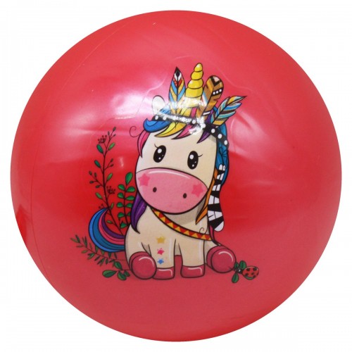 Мяч резиновый "Животные", красный, 23 см (MiC)