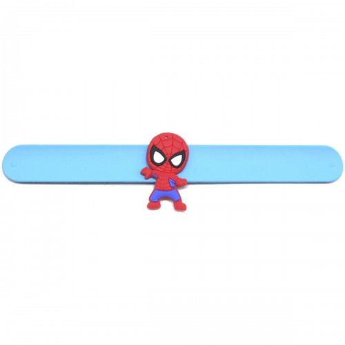 Слэп-браслет "Человек паук", голубой (MiC)