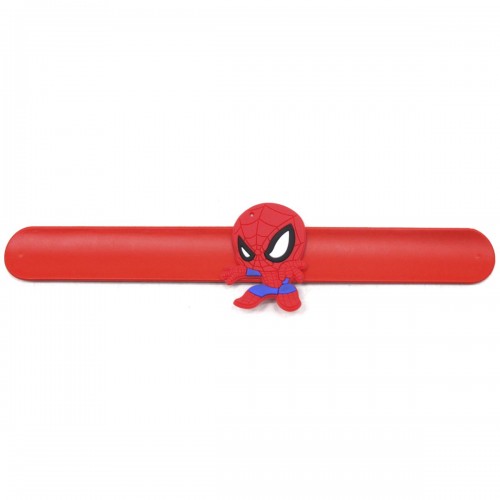 Слэп-браслет "Человек паук", красный (MiC)