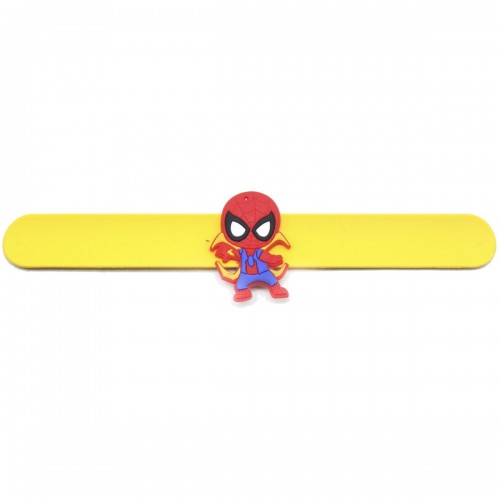 Слэп-браслет "Человек паук", желтый (MiC)
