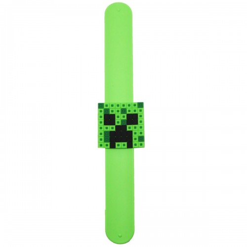 Слэп-браслет "Майнкрафт: Кріпер", зеленый (MiC)
