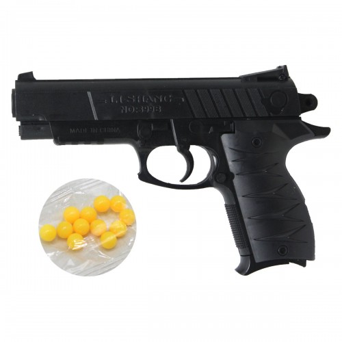 Пластиковый пистолет на пульках, 22 см