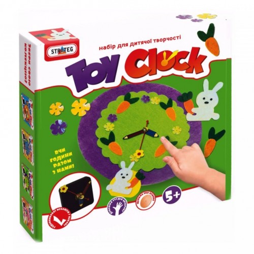 Набор для творчества "Toy clock: Заячья лужайка" (укр) (Dankotoys)