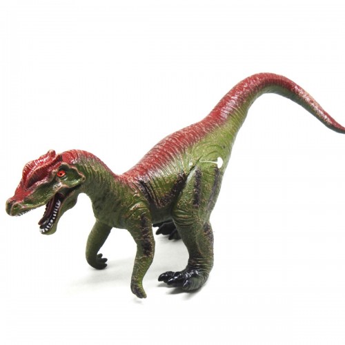 Gumovyy dinozavr "Velotseraptor" iz zvukom