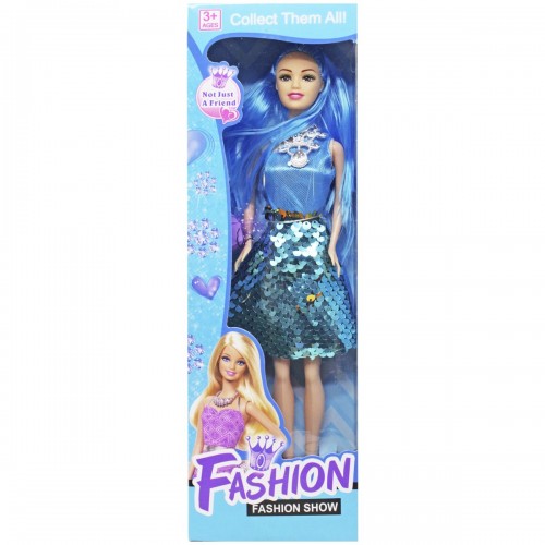 Кукла "Fashion show" в голубом: 28 см