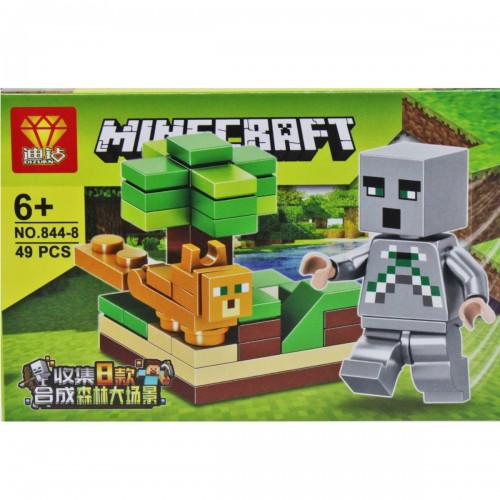 Конструктор "Minecraft", 49 дет. (вид 8) (Dizuan)