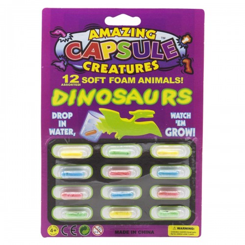 Растушка "Динозавры капсуле" (12 штук) (MiC)