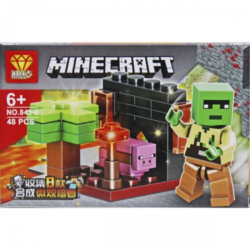 Конструктор "Minecraft", 48 дет. (вид 8) (Dizuan)