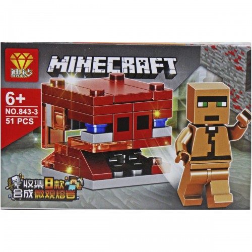 Конструктор "Minecraft", 51 дет. (вид 3) (Dizuan)