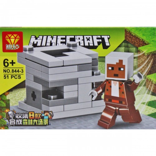 Конструктор "Minecraft", 51 дет. (вид 3) (Dizuan)