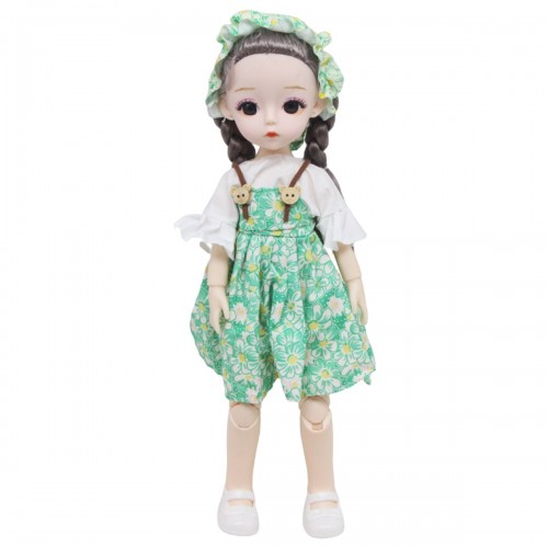 Лялька шарнірна "My baby" зелена (28 см)