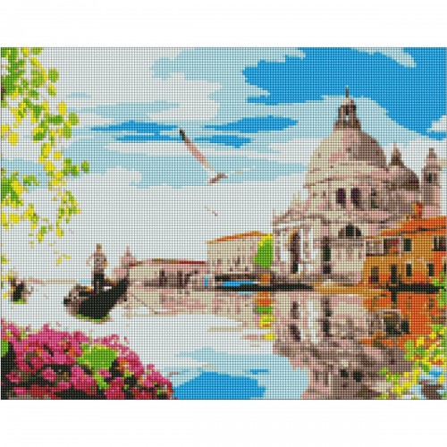 Алмазна мозаїка "Яскрава Венеція" 40х50 см (Ідейка)