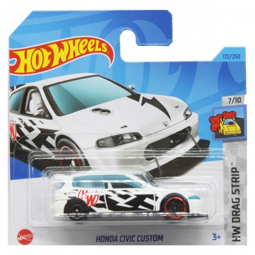 Машинка Hot Wheels: Honda Civic Custom White