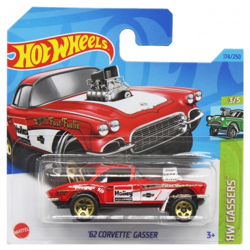Машинка "Hot Wheels: Corvette Gasser Red" (оригінал) (MiC)