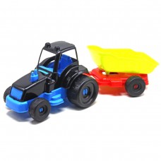 Трактор с прицепом М чорний+салатовий+синій
