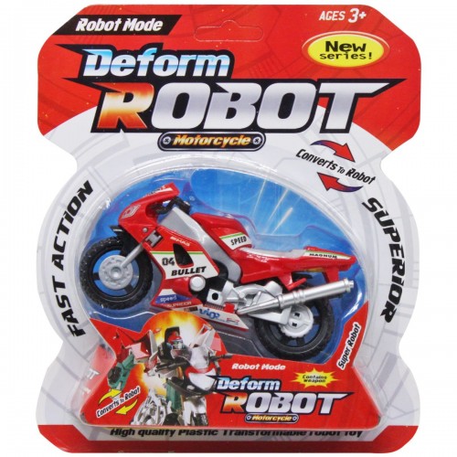 Мотоцикл-трансформер "Deform robot", красный (MiC)