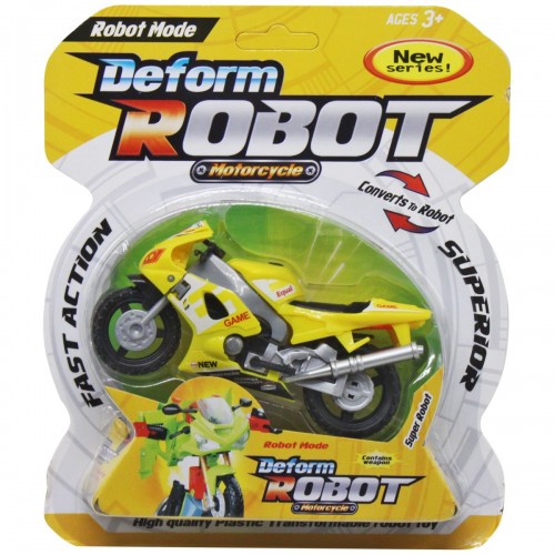 Мотоцикл-трансформер "Deform robot", жовтий (MiC)