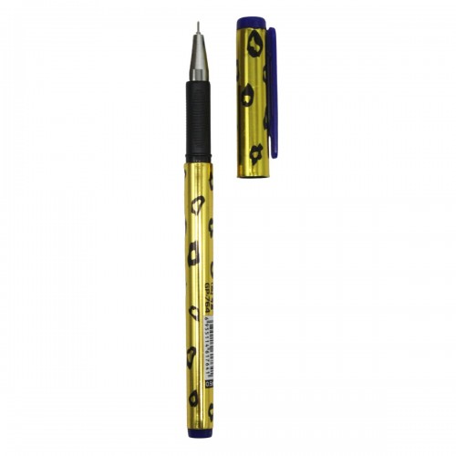 Ручка гелева дизайнерська "леопард" 0,5 мм, синя (MiC)