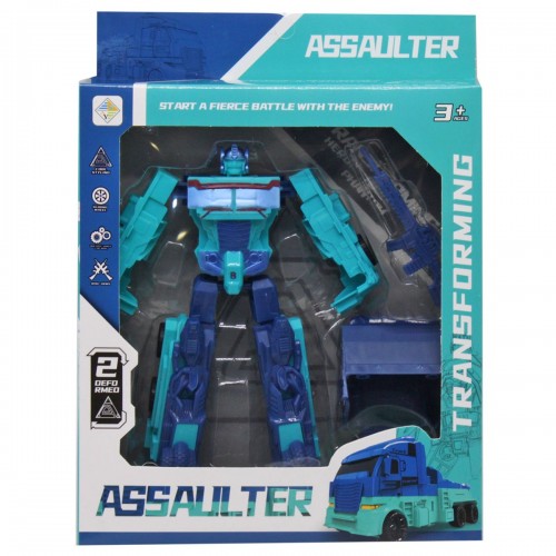 Трансформер "Assaulter" пластиковый, бирюзовый