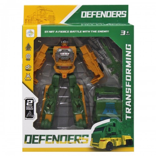 Трансформер "Defenders" – пластик, зеленый