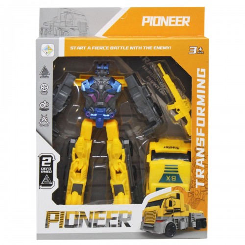 Пластиковый трансформер "Pioneer" - желтый