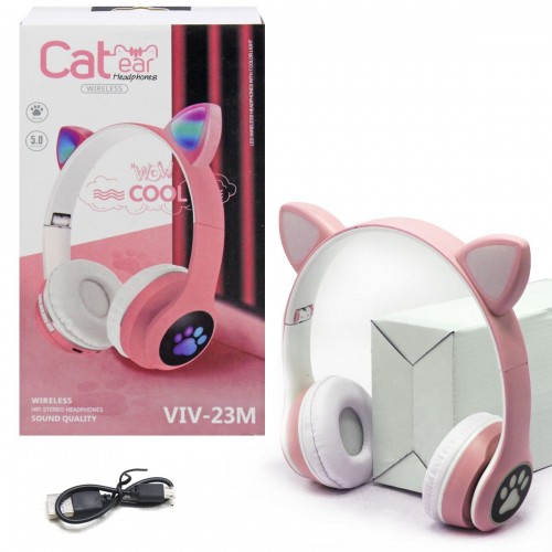 Бездротові навушники "Кішечка", рожевий (MiC)