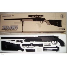 Винтовка снайперская металлическая ZM51 (черная)