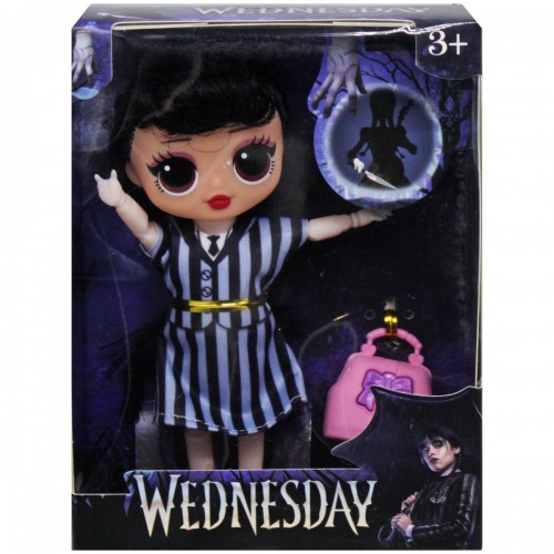 Кукла "Wednesday" c сумочкой (вид 1) (MiC)