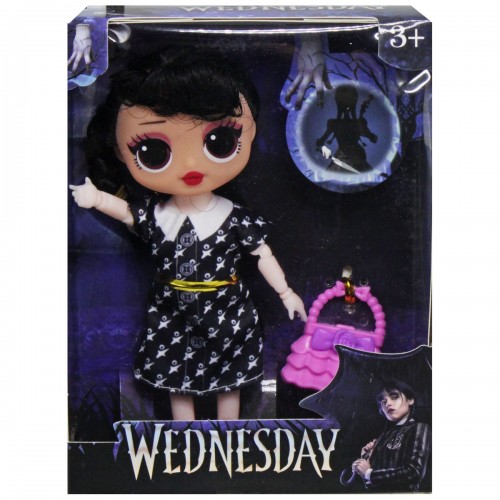 Кукла "Wednesday" c сумочкой (вид 2) (MiC)