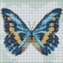 Алмазна мозаїка без підрамника "Метелик" 20х20 см (Ідейка)