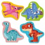 Мягкие беби пазлы "Малыш сможет: Динозавры" (Vladi Toys)
